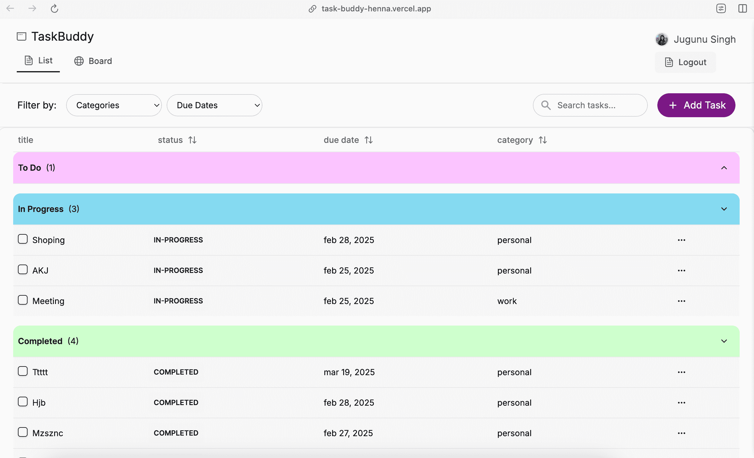 Task Management